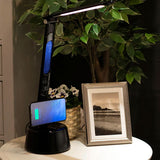 LumiCharge-T2W- LED Desk Lamp with Bluetooth Speaker & Wireless Phone Charger